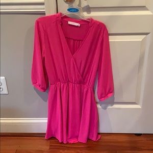 Pink long sleeve Lush dress